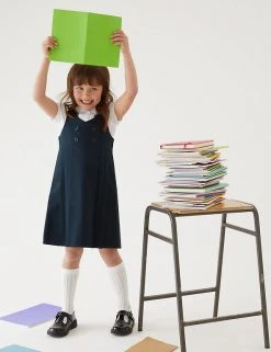 M&S Collection Dresses Girls' Permanent Pleats School Pinafore (2-12 Yrs) 6 M&S Collection Dresses Girls' Permanent Pleats School Pinafore (2-12 Yrs) -Cheap School Uniform Store SD 04 T76 1755 F0 X EC 0