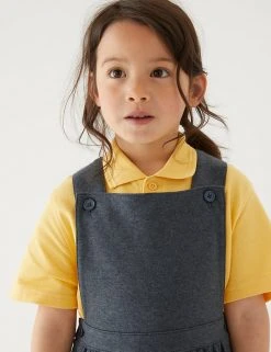M&S Collection Dresses Girls' Cotton Rich School Pinafore (2-12 Yrs) -Cheap School Uniform Store SD 04 T76 1763 T0 X EC 1