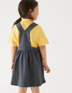 M&S Collection Dresses Girls' Cotton Rich School Pinafore (2-12 Yrs) -Cheap School Uniform Store SD 04 T76 1763 T0 X EC 2