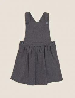M&S Collection Dresses Girls' Cotton Rich School Pinafore (2-12 Yrs) -Cheap School Uniform Store SD 04 T76 1763 T0 X EC 90