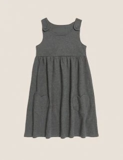 M&S Collection Dresses School Girls' Cotton Pinafore (2-12 Yrs) -Cheap School Uniform Store SD 04 T76 1773 T0 X EC 90
