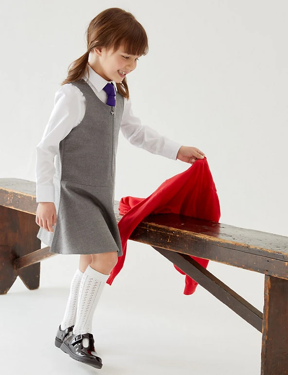 2pk Girls' Regular Skater School Pinafores (2-12 Yrs) M&S Collection Dresses 2pk Girls' Regular Skater School Pinafores (2-12 Yrs) -Cheap School Uniform Store SD 04 T76 1776 T0 X EC 0