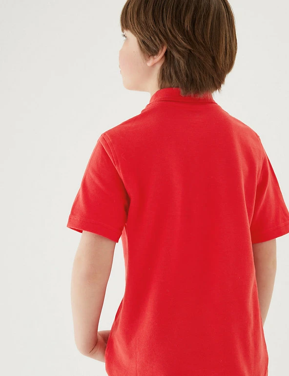 3pk Unisex Pure Cotton School Polo Shirts (2-16 Yrs) M&S Collection Polo-shirts 3pk Unisex Pure Cotton School Polo Shirts (2-16 Yrs) -Cheap School Uniform Store SD 04 T76 2051 B0 X EC 4