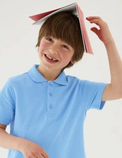 M&S Collection Polo-shirts 3pk Unisex Pure Cotton School Polo Shirts (2-16 Yrs) 29 M&S Collection Polo-shirts 3pk Unisex Pure Cotton School Polo Shirts (2-16 Yrs) -Cheap School Uniform Store SD 04 T76 2051 E0 X EC 1