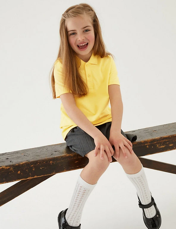 3pk Unisex Pure Cotton School Polo Shirts (2-16 Yrs) M&S Collection Polo-shirts 3pk Unisex Pure Cotton School Polo Shirts (2-16 Yrs) -Cheap School Uniform Store SD 04 T76 2051 R0 X EC 2