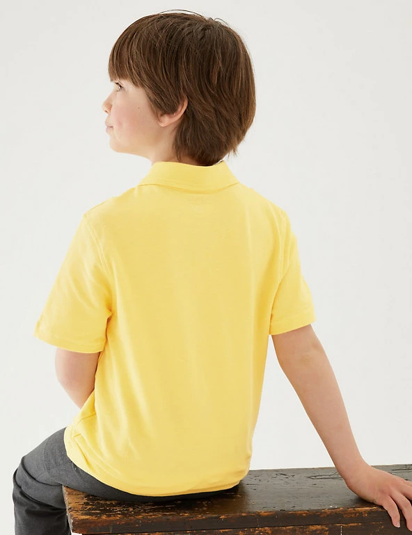 3pk Unisex Pure Cotton School Polo Shirts (2-16 Yrs) M&S Collection Polo-shirts 3pk Unisex Pure Cotton School Polo Shirts (2-16 Yrs) -Cheap School Uniform Store SD 04 T76 2051 R0 X EC 4