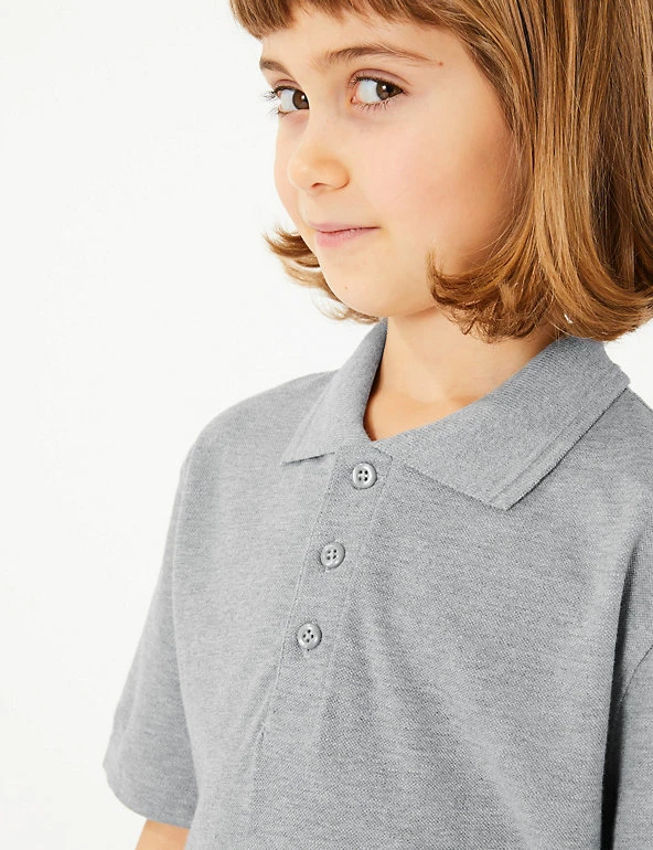 3pk Unisex Pure Cotton School Polo Shirts (2-16 Yrs) M&S Collection Polo-shirts 3pk Unisex Pure Cotton School Polo Shirts (2-16 Yrs) -Cheap School Uniform Store SD 04 T76 2051 T0 X EC 4