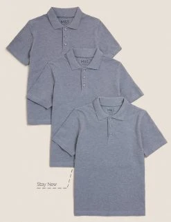 M&S Collection Polo-shirts 3pk Unisex Pure Cotton School Polo Shirts (2-16 Yrs) 9 M&S Collection Polo-shirts 3pk Unisex Pure Cotton School Polo Shirts (2-16 Yrs) -Cheap School Uniform Store SD 04 T76 2051 T0 X EC 90