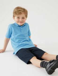 M&S Collection Polo-shirts 2pk Boys' Stain Resist School Polo Shirts (2-16 Yrs) -Cheap School Uniform Store SD 04 T76 2053 E0 X EC 0