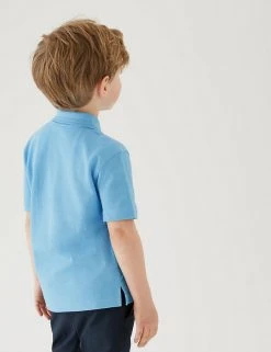 M&S Collection Polo-shirts 2pk Boys' Stain Resist School Polo Shirts (2-16 Yrs) -Cheap School Uniform Store SD 04 T76 2053 E0 X EC 2
