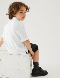 M&S Collection Polo-shirts 2pk Boys' Stain Resist School Polo Shirts (2-16 Yrs) -Cheap School Uniform Store SD 04 T76 2053 Z0 X EC 2