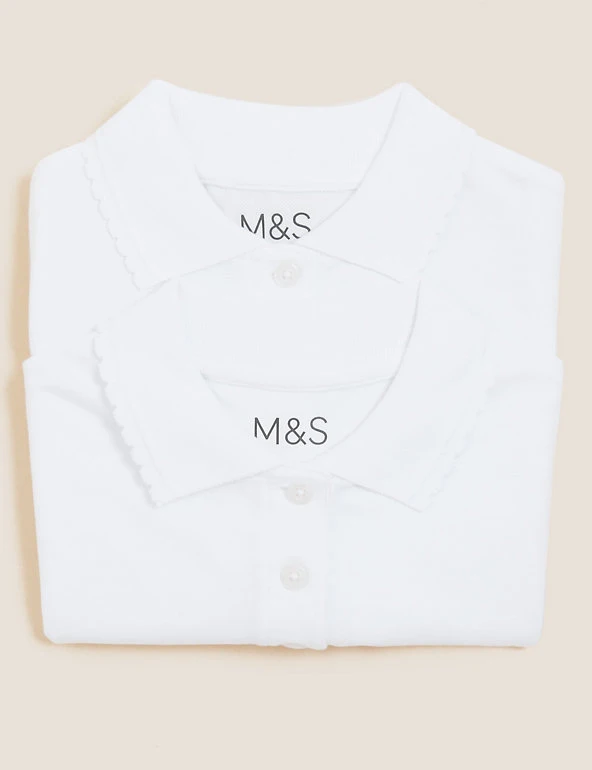 2pk Girls' Stain Resist School Polo Shirts (2-16 Yrs) M&S Collection Polo-shirts 2pk Girls' Stain Resist School Polo Shirts (2-16 Yrs) -Cheap School Uniform Store SD 04 T76 2054 Z0 X EC 7