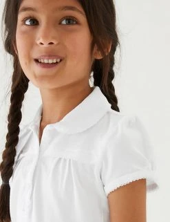 M&S Collection Polo-shirts 2pk Girls' Cotton Regular Fit School Polo Shirts (2-18 Yrs) 4 M&S Collection Polo-shirts 2pk Girls' Cotton Regular Fit School Polo Shirts (2-18 Yrs) -Cheap School Uniform Store SD 04 T76 2057 Z0 X EC 1