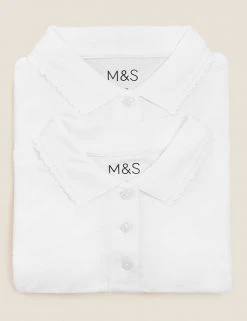 M&S Collection Polo-shirts 2pk Girls' Slim Fit School Polo Shirts (2-16 Yrs) 16 M&S Collection Polo-shirts 2pk Girls' Slim Fit School Polo Shirts (2-16 Yrs) -Cheap School Uniform Store SD 04 T76 2058 Z0 X EC 7