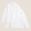 M&S Collection School 2pk Unisex Pure Cotton Polo Shirts (2-18 Yrs) -Cheap School Uniform Store SD 04 T76 2074 Z0 X EC 0
