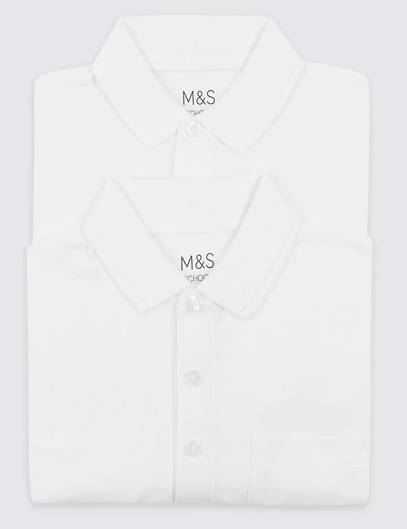 2pk Unisex Easy Dressing School Polo Shirts M&S Collection Polo-shirts 2pk Unisex Easy Dressing School Polo Shirts -Cheap School Uniform Store SD 04 T76 2081 Z0 X EC 7