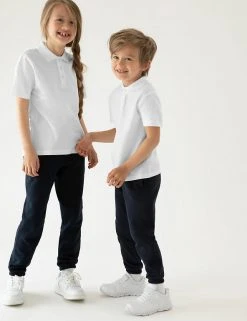 M&S Collection Polo-shirts 5pk Unisex Pure Cotton School Polo Shirts (2-18 Yrs)