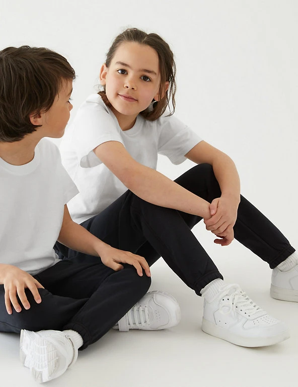 2pk Unisex Pure Cotton School T-Shirts (2-16 Yrs) M&S Collection 2pk Unisex Pure Cotton School T-Shirts (2-16 Yrs) -Cheap School Uniform Store SD 04 T76 2206 Z0 X EC 0