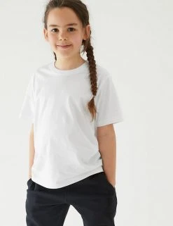 M&S Collection 2pk Unisex Pure Cotton School T-Shirts (2-16 Yrs) 5 M&S Collection 2pk Unisex Pure Cotton School T-Shirts (2-16 Yrs) -Cheap School Uniform Store SD 04 T76 2206 Z0 X EC 2