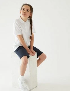 M&S Collection 2pk Unisex Sport School Shorts (2-16 Yrs) -Cheap School Uniform Store SD 04 T76 2400 F0 X EC 2