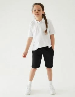 M&S Collection 2pk Unisex Sport School Shorts (2-16 Yrs) -Cheap School Uniform Store SD 04 T76 2400 Y0 X EC 2