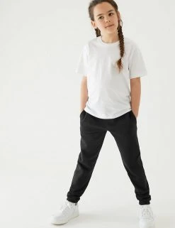 M&S Collection Trousers 2pk Unisex Regular Fit School Joggers (2-16 Yrs) 11 M&S Collection Trousers 2pk Unisex Regular Fit School Joggers (2-16 Yrs) -Cheap School Uniform Store SD 04 T76 2401 Y0 X EC 2