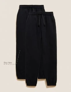 M&S Collection Trousers 2pk Unisex Regular Fit School Joggers (2-16 Yrs) 9 M&S Collection Trousers 2pk Unisex Regular Fit School Joggers (2-16 Yrs) -Cheap School Uniform Store SD 04 T76 2401 Y0 X EC 90