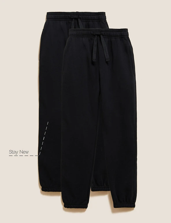 2pk Unisex Regular Fit School Joggers (2-16 Yrs) M&S Collection Trousers 2pk Unisex Regular Fit School Joggers (2-16 Yrs) -Cheap School Uniform Store SD 04 T76 2401 Y0 X EC 90