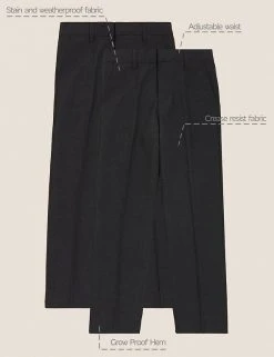 M&S Collection 2pk Boys' Regular Leg School Trousers (2-18 Yrs) -Cheap School Uniform Store SD 04 T76 3632 VP X EC 90