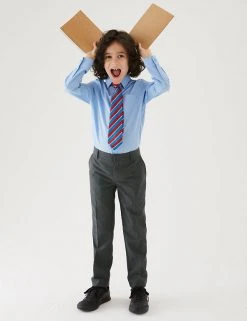 M&S Collection 2pk Boys' Slim Leg School Trousers (2-18 Yrs) 8 M&S Collection 2pk Boys' Slim Leg School Trousers (2-18 Yrs) -Cheap School Uniform Store SD 04 T76 3643L T0 X EC 0