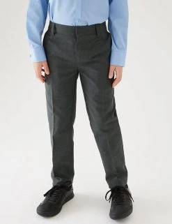 M&S Collection 2pk Boys' Slim Leg School Trousers (2-18 Yrs) 10 M&S Collection 2pk Boys' Slim Leg School Trousers (2-18 Yrs) -Cheap School Uniform Store SD 04 T76 3643L T0 X EC 1