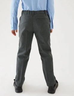 M&S Collection 2pk Boys' Slim Leg School Trousers (2-18 Yrs) 11 M&S Collection 2pk Boys' Slim Leg School Trousers (2-18 Yrs) -Cheap School Uniform Store SD 04 T76 3643L T0 X EC 2