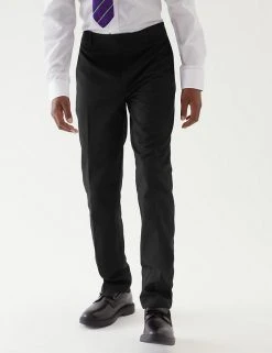 M&S Collection 2pk Boys' Slim Leg Plus Fit School Trousers (2-18 Yrs) -Cheap School Uniform Store SD 04 T76 3643P Y0 X EC 1