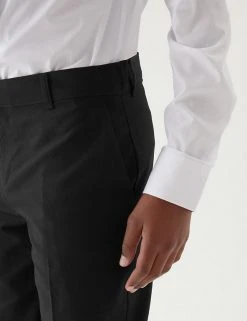 M&S Collection 2pk Boys' Slim Leg Plus Fit School Trousers (2-18 Yrs) -Cheap School Uniform Store SD 04 T76 3643P Y0 X EC 4