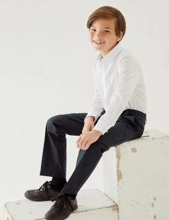M&S Collection Boys' 2pk Slim Leg School Trousers (2-18 Yrs) 26 M&S Collection Boys' 2pk Slim Leg School Trousers (2-18 Yrs) -Cheap School Uniform Store SD 04 T76 3643 F0 X EC 0