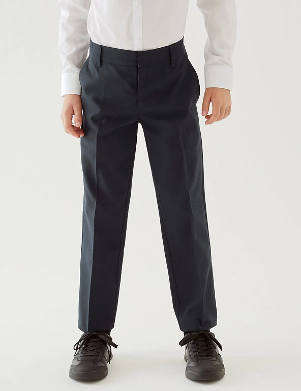 Boys' 2pk Slim Leg School Trousers (2-18 Yrs) M&S Collection Boys' 2pk Slim Leg School Trousers (2-18 Yrs) -Cheap School Uniform Store SD 04 T76 3643 F0 X EC 1