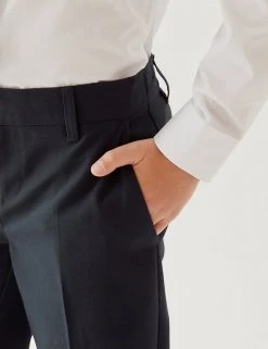 M&S Collection Boys' 2pk Slim Leg School Trousers (2-18 Yrs) 31 M&S Collection Boys' 2pk Slim Leg School Trousers (2-18 Yrs) -Cheap School Uniform Store SD 04 T76 3643 F0 X EC 4