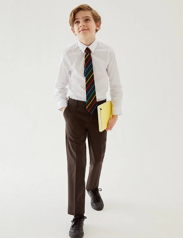 Boys' 2pk Slim Leg School Trousers (2-18 Yrs) M&S Collection Boys' 2pk Slim Leg School Trousers (2-18 Yrs) -Cheap School Uniform Store SD 04 T76 3643 N0 X EC 0