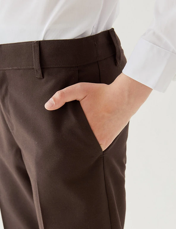 Boys' 2pk Slim Leg School Trousers (2-18 Yrs) M&S Collection Boys' 2pk Slim Leg School Trousers (2-18 Yrs) -Cheap School Uniform Store SD 04 T76 3643 N0 X EC 4