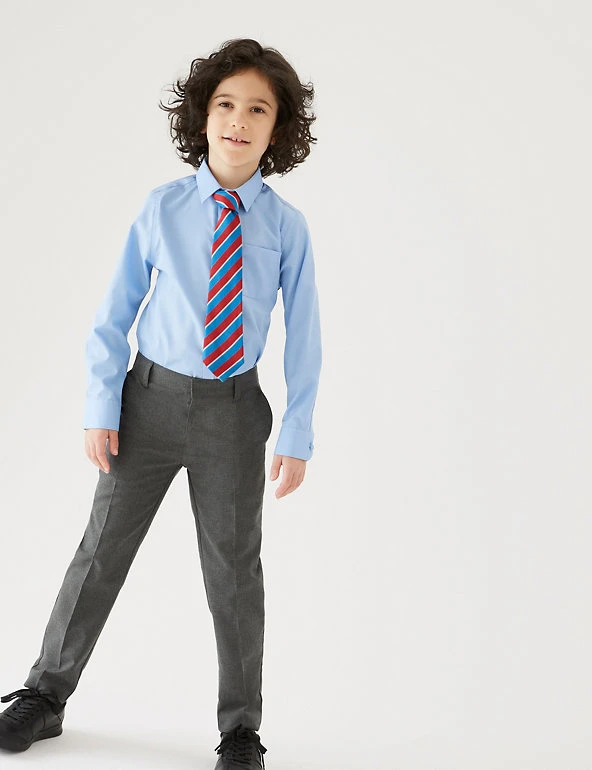 Boys' 2pk Slim Leg School Trousers (2-18 Yrs) M&S Collection Boys' 2pk Slim Leg School Trousers (2-18 Yrs) -Cheap School Uniform Store SD 04 T76 3643 T0 X EC 0