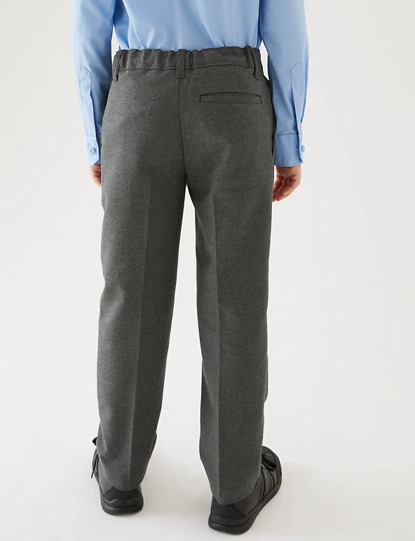 Boys' 2pk Slim Leg School Trousers (2-18 Yrs) M&S Collection Boys' 2pk Slim Leg School Trousers (2-18 Yrs) -Cheap School Uniform Store SD 04 T76 3643 T0 X EC 2