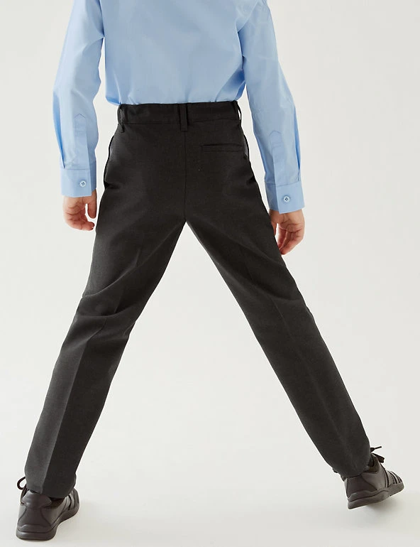Boys' 2pk Slim Leg School Trousers (2-18 Yrs) M&S Collection Boys' 2pk Slim Leg School Trousers (2-18 Yrs) -Cheap School Uniform Store SD 04 T76 3643 VP X EC 2