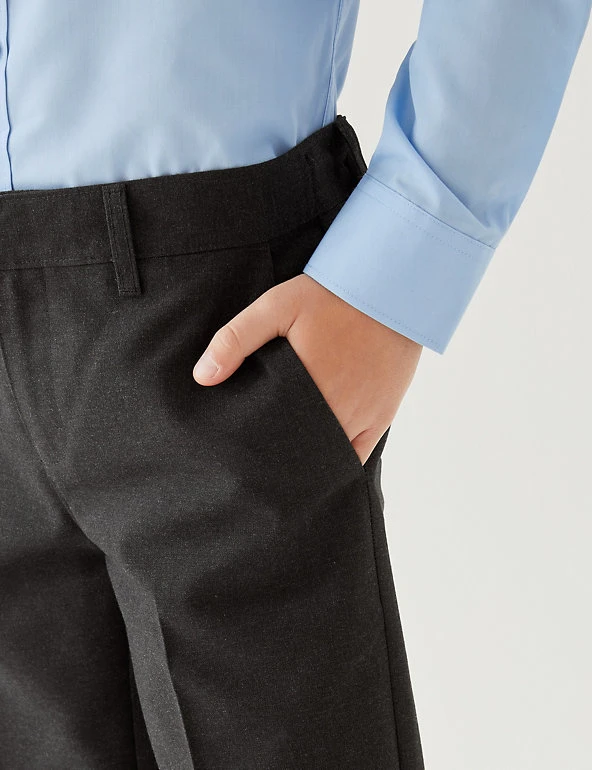Boys' 2pk Slim Leg School Trousers (2-18 Yrs) M&S Collection Boys' 2pk Slim Leg School Trousers (2-18 Yrs) -Cheap School Uniform Store SD 04 T76 3643 VP X EC 4