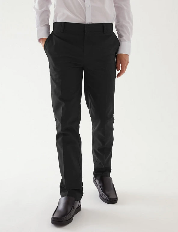 Boys' 2pk Slim Leg School Trousers (2-18 Yrs) M&S Collection Boys' 2pk Slim Leg School Trousers (2-18 Yrs) -Cheap School Uniform Store SD 04 T76 3643 Y0 X EC 1