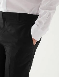 M&S Collection Boys' 2pk Slim Leg School Trousers (2-18 Yrs) 7 M&S Collection Boys' 2pk Slim Leg School Trousers (2-18 Yrs) -Cheap School Uniform Store SD 04 T76 3643 Y0 X EC 4