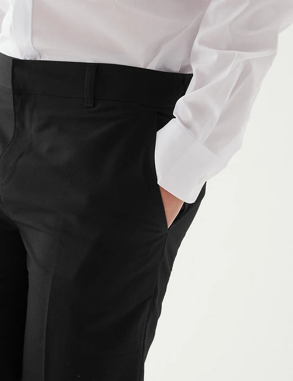 Boys' 2pk Slim Leg School Trousers (2-18 Yrs) M&S Collection Boys' 2pk Slim Leg School Trousers (2-18 Yrs) -Cheap School Uniform Store SD 04 T76 3643 Y0 X EC 4