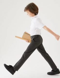 M&S Collection Boys' 2pk Skinny Leg School Trousers (2-18 Yrs) 13 M&S Collection Boys' 2pk Skinny Leg School Trousers (2-18 Yrs) -Cheap School Uniform Store SD 04 T76 3644 T0 X EC 0