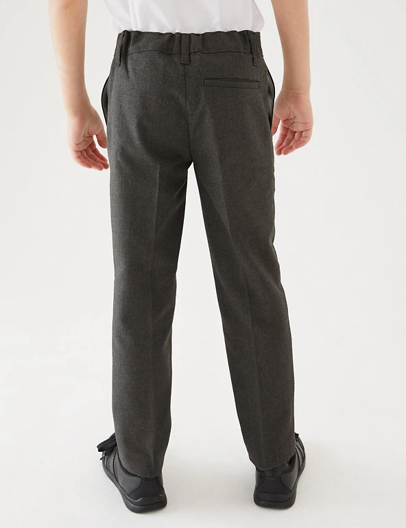 Boys' 2pk Skinny Leg School Trousers (2-18 Yrs) M&S Collection Boys' 2pk Skinny Leg School Trousers (2-18 Yrs) -Cheap School Uniform Store SD 04 T76 3644 T0 X EC 2