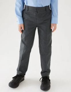 M&S Collection 2pk Boys' Slim Leg Slim Fit School Trousers (2-18 Yrs) -Cheap School Uniform Store SD 04 T76 3645 T0 X EC 1