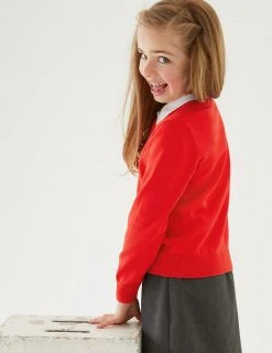 M&S Collection Jumpers 2pk Unisex Pure Cotton School Jumper (3-18 Yrs) -Cheap School Uniform Store SD 04 T76 3919 B0 X EC 3